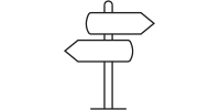Icon: Wegweiser für Regionalität