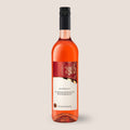 Flasche Aus’m Ländle Schwarzriesling Weißherbst der WZG in roséfarbener Aufmachung vor neutralem Hintergrund.