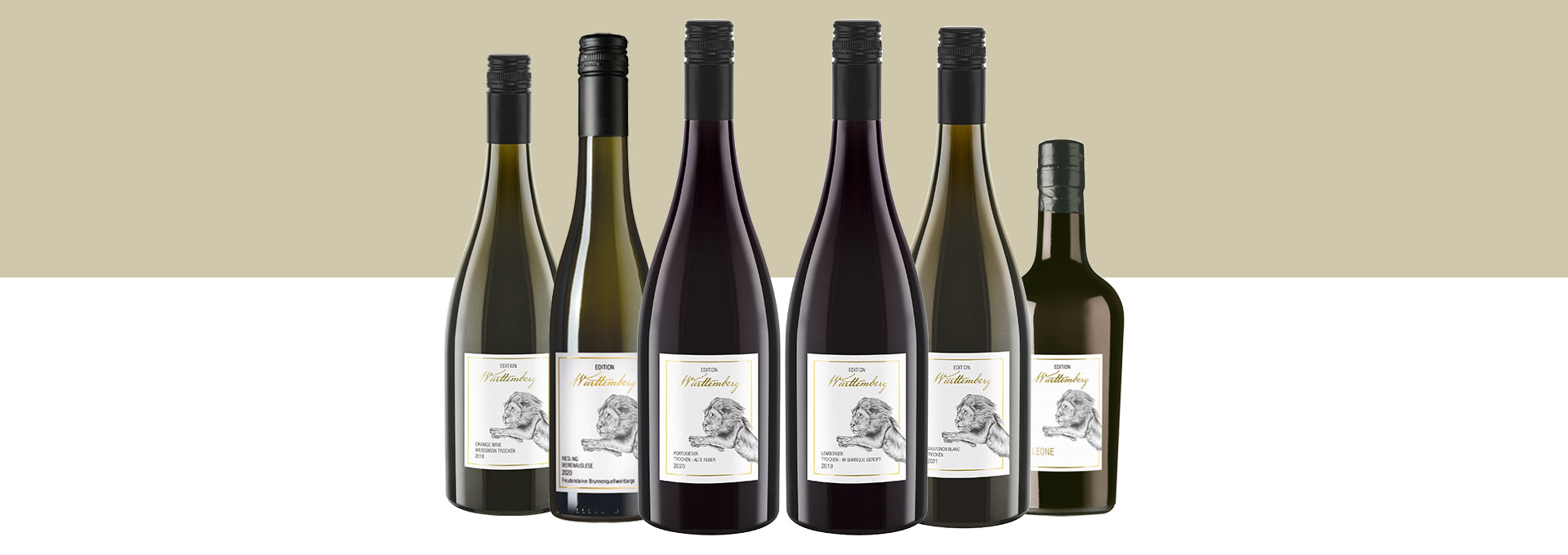 Auswahl der Edition Württemberg Weine aus dem Sortiment der WZG.