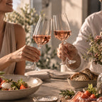 Rosewein der WZG als Begleitung zu einem genussvollen Abendessen.