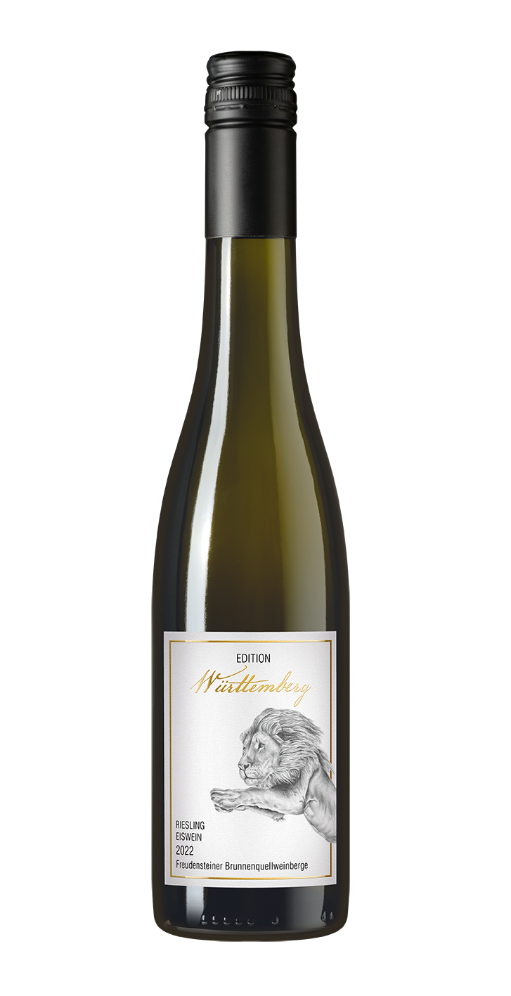 WZG Weißwein Edition Württemberg Riesling Eiswein Weißweinflasche Riesling Eiswein aus dem WZG Weinshop