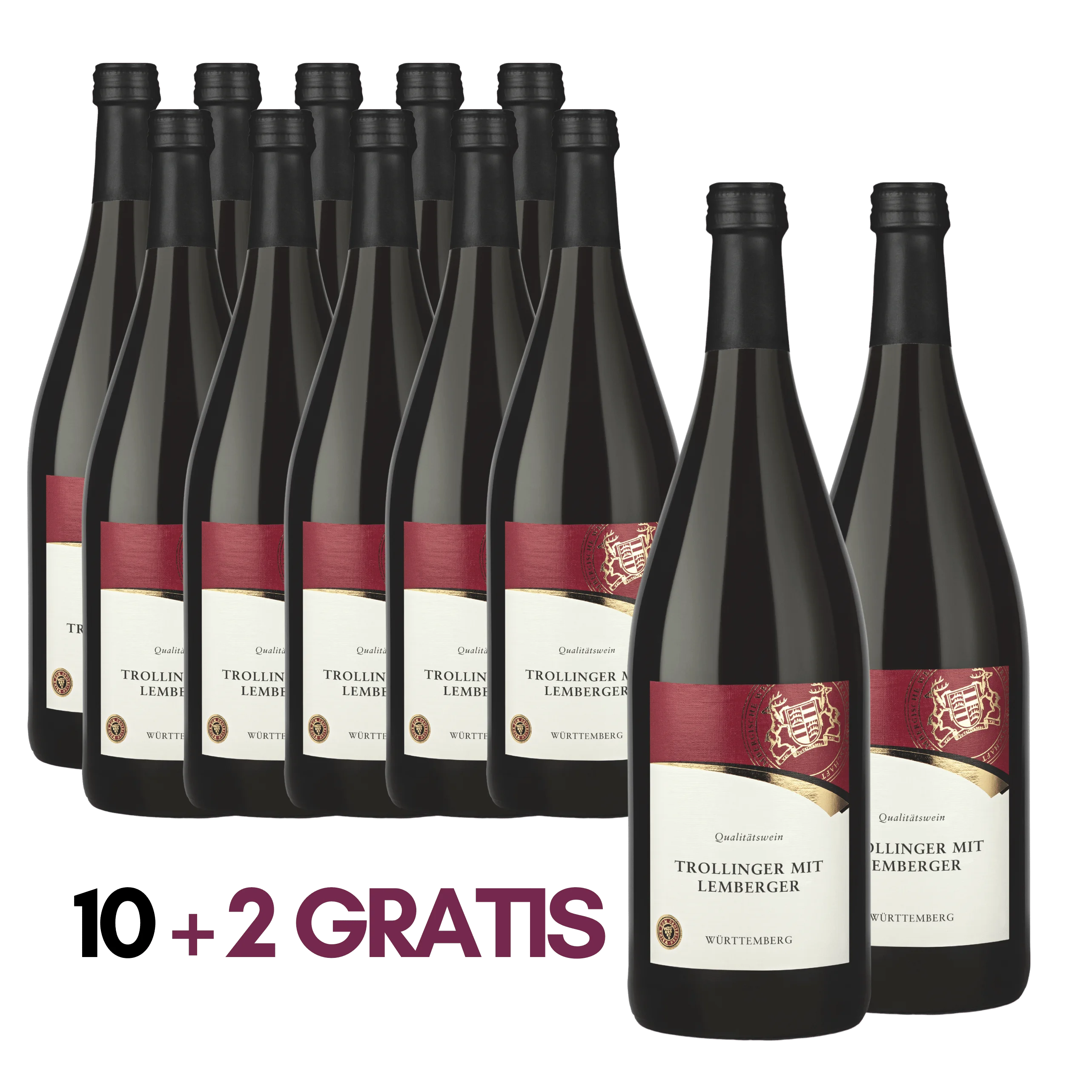 10+2 Württemberger Trollinger mit Lemberger 1,0l