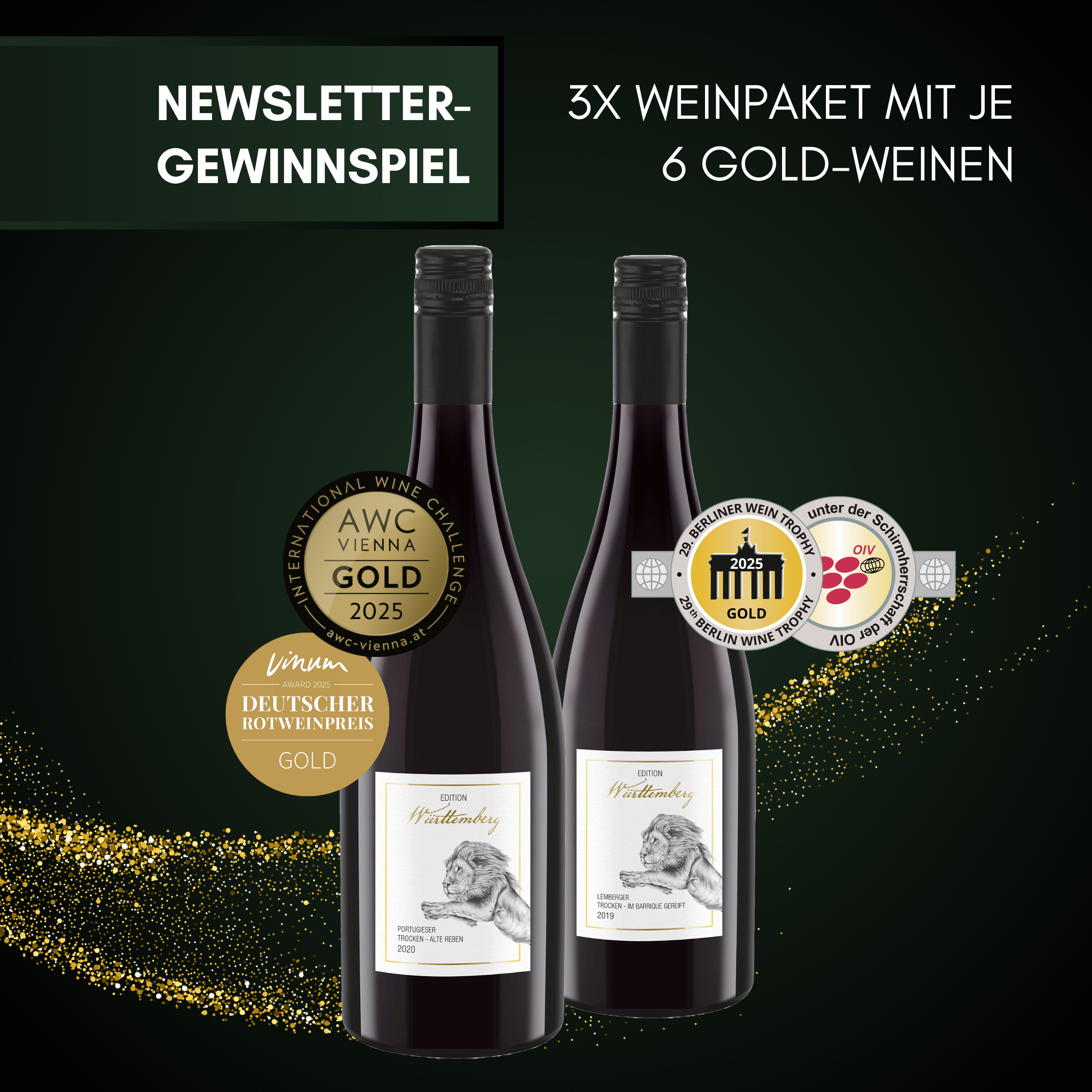 Newsletter Gewinnspiel Titelbild Edition Württemberg Pakete