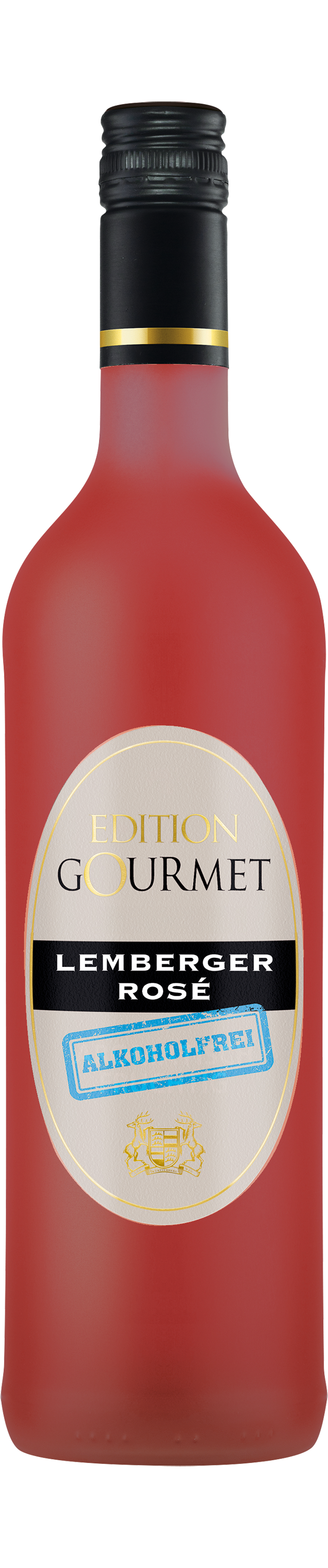 Flasche alkoholfreier Roséwein der Sorte Lemberger aus dem WZG Weinshop