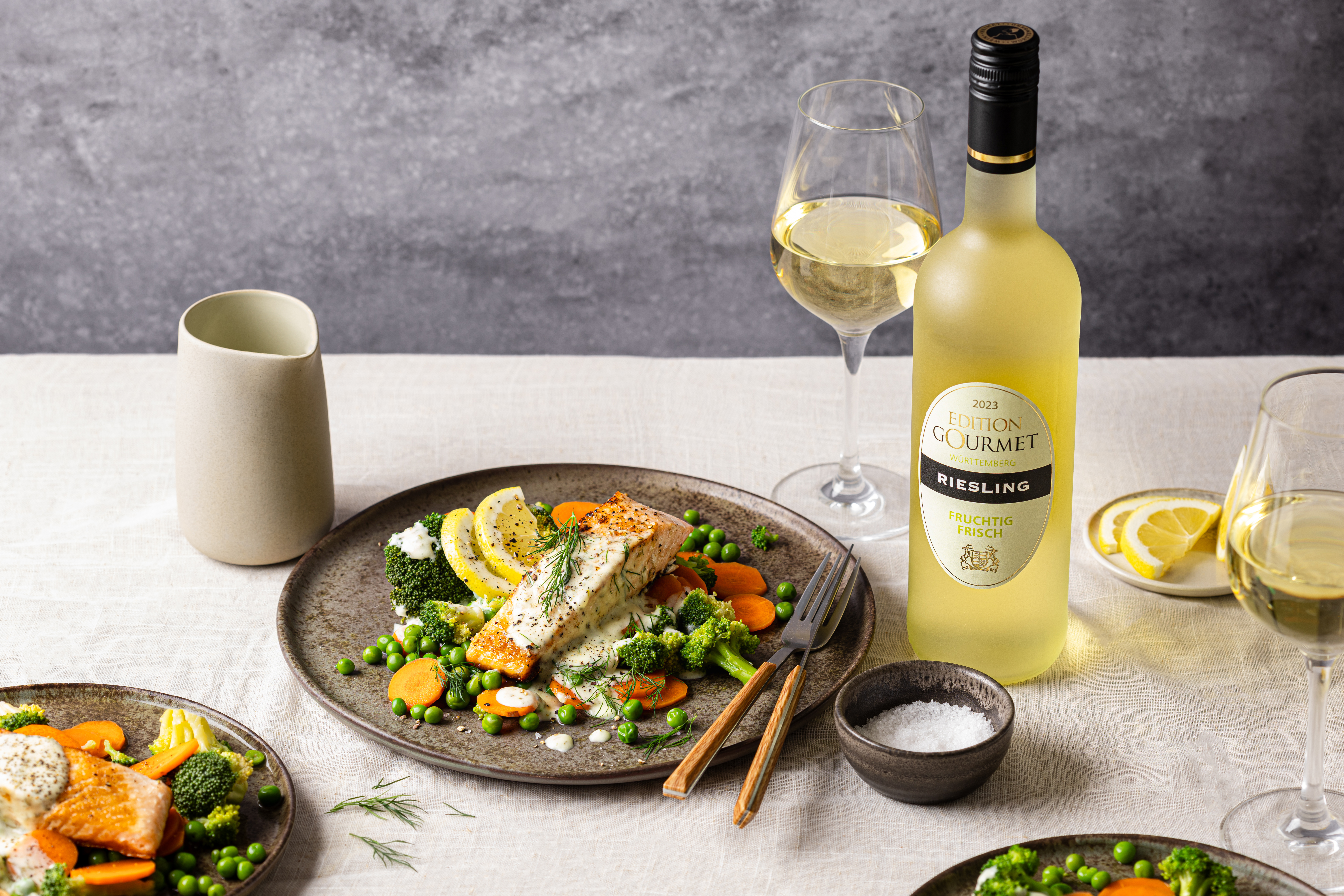 WZG-Rezept Lachs-Gemse-Dillsauce WZG-Rezept Lachs-Gemse-Dillsauce