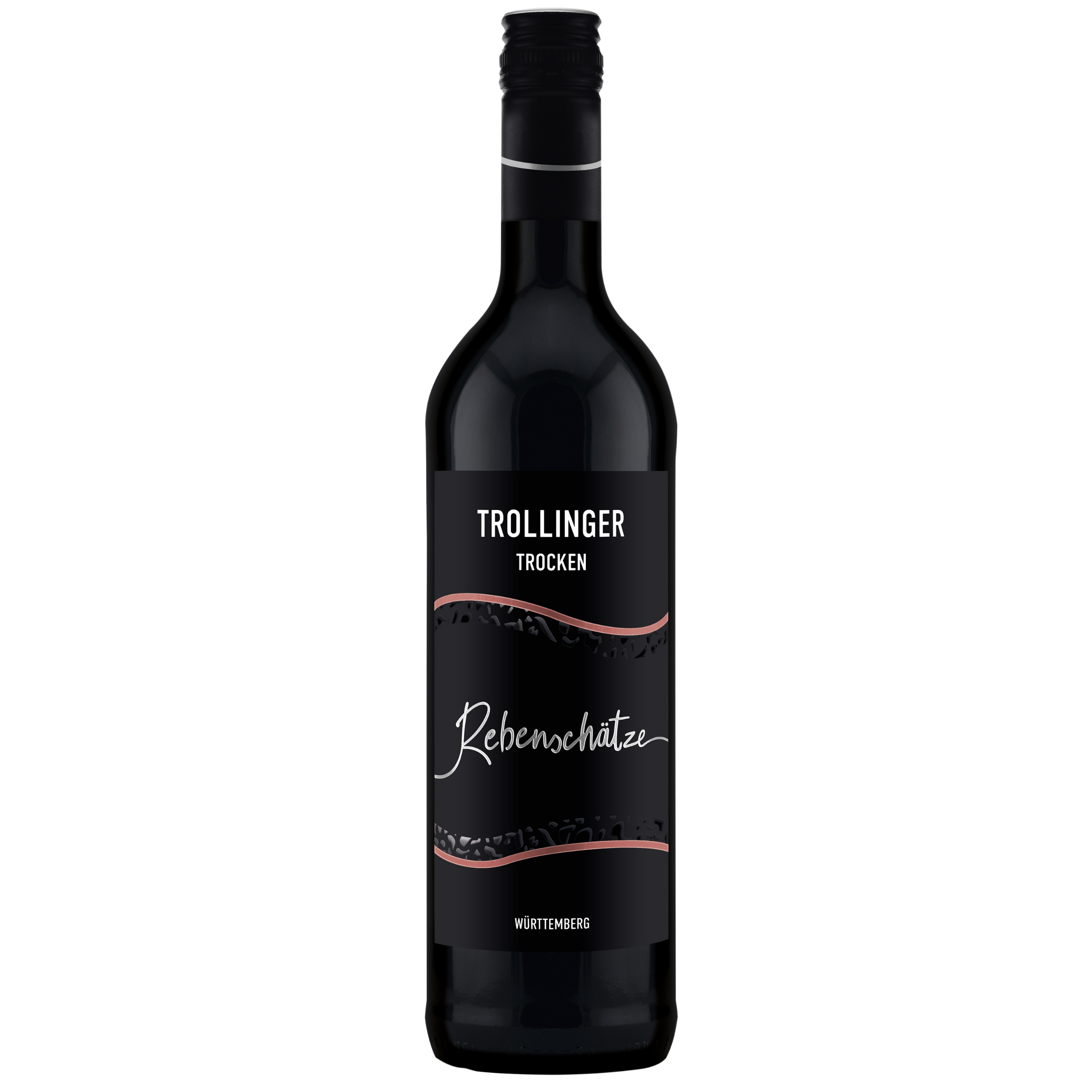 Rotweinflasche der Sorte Trollinger aus dem WZG Weinshop