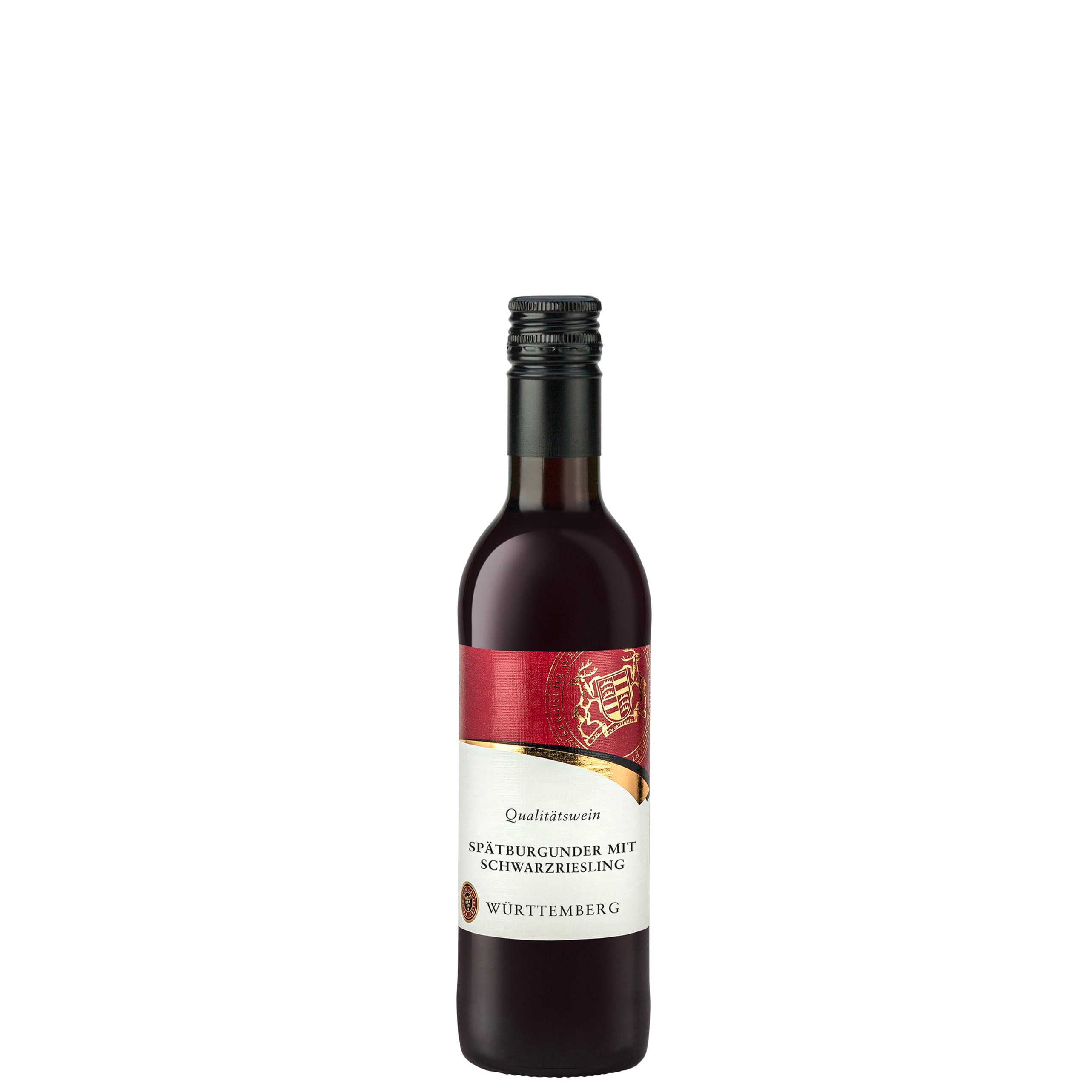 WZG Rotwein Württemberger Spätburgunder mit Schwarzriesling Kleinflasche Rotwein Kleinflasche der Sorte Spätburgunder mit Schwarzriesling aus dem WZG Weinshop