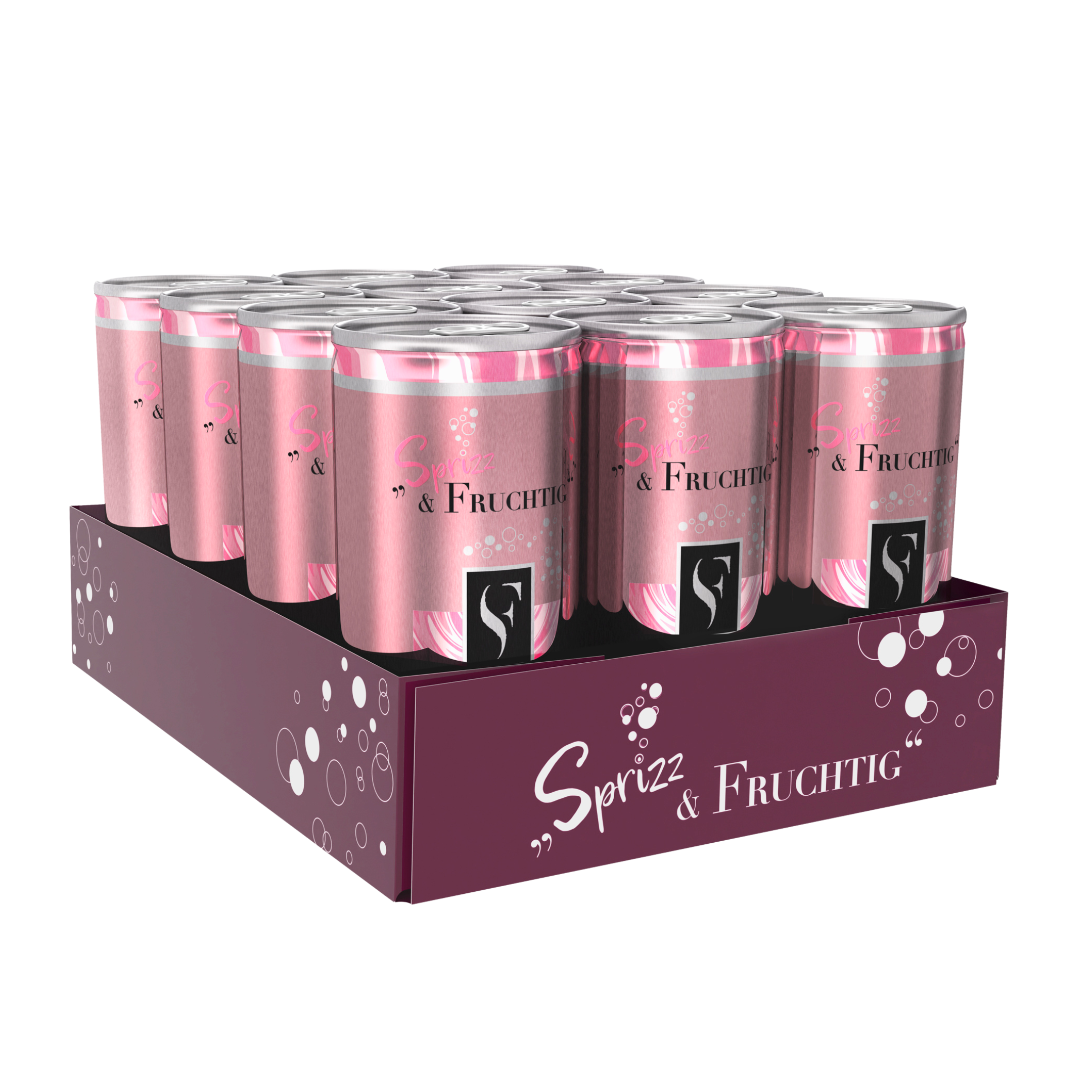 12 Dosen Secco rosé der Serie Sprizz und Fruchtig aus dem WZG Weinshop