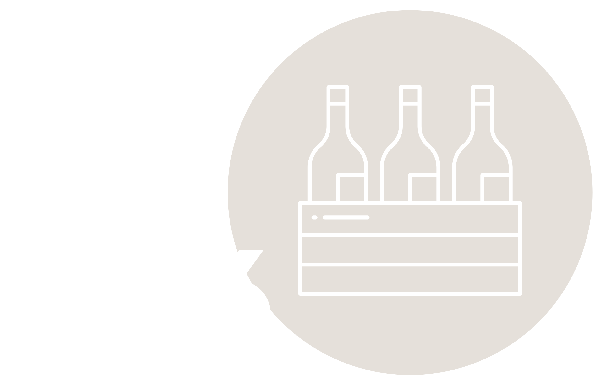 Die Zahl sechs und eine Kiste mit Weinen als Icon WZG Mehrwegserie Weinkiste