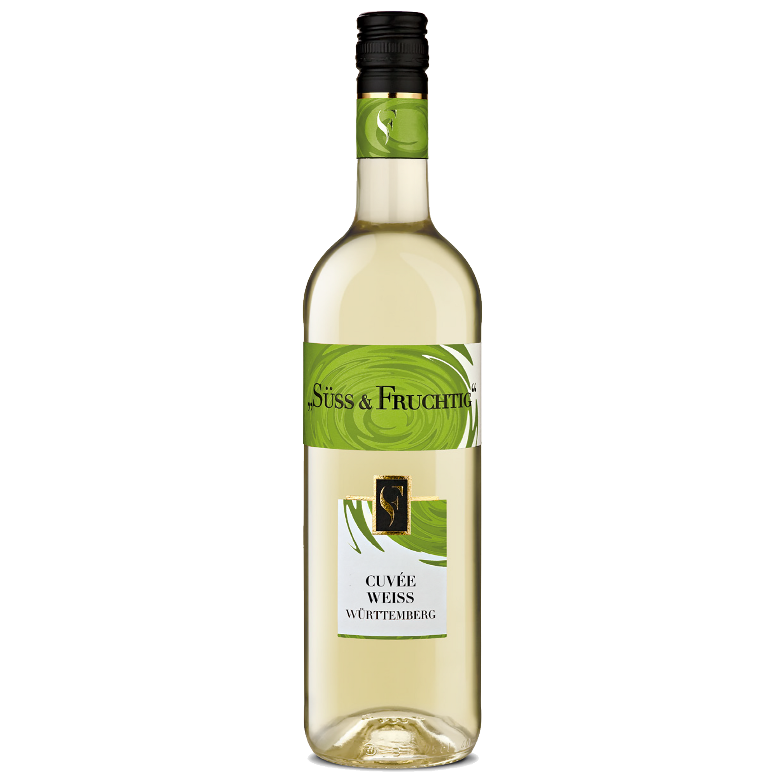 Weißweinflasche der Sorte Cuvée aus dem WZG Weinshop