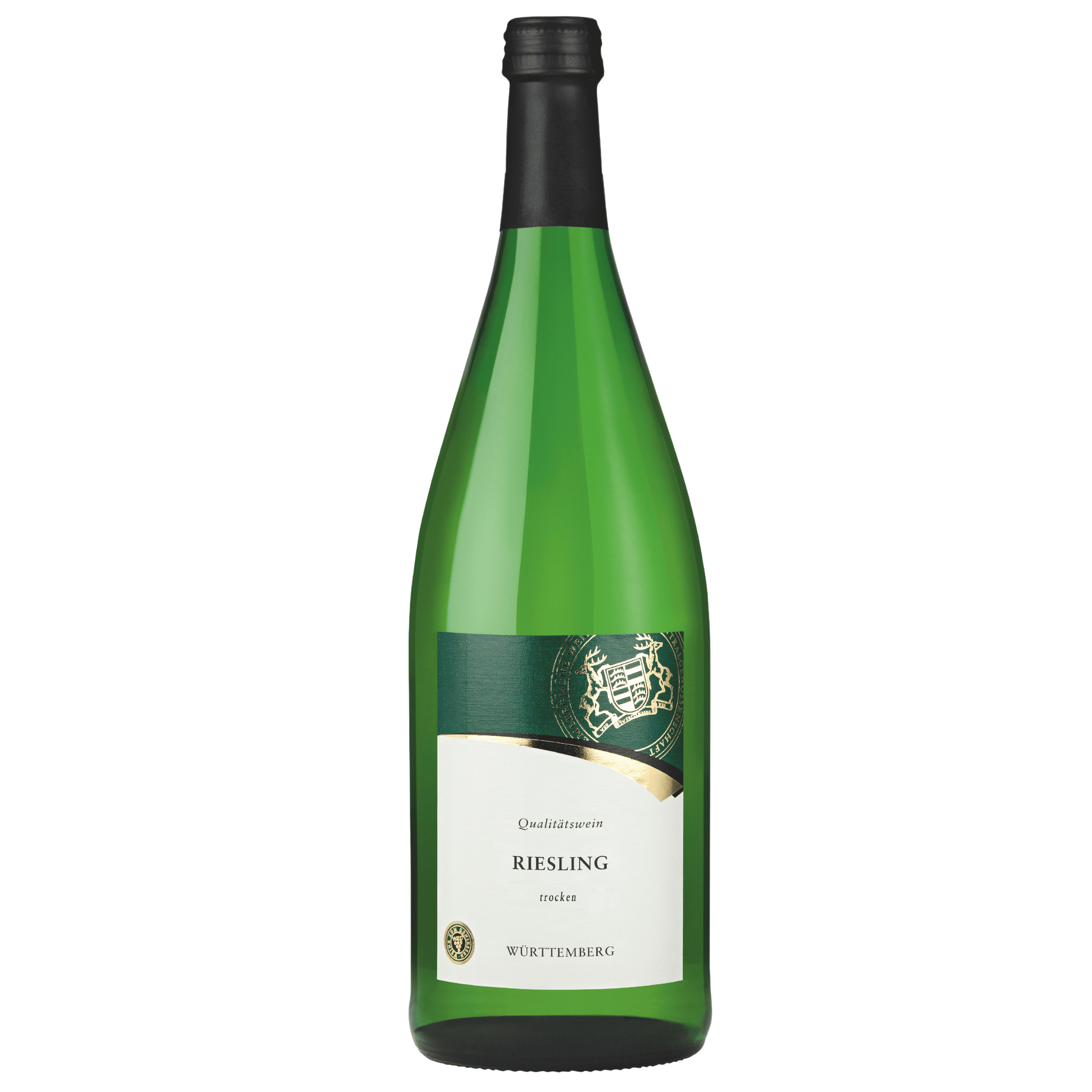 WZG Weißwein Württemberger Riesling trocken Weißwein Literflasche der Sorte Riesling aus dem WZG Weinshop