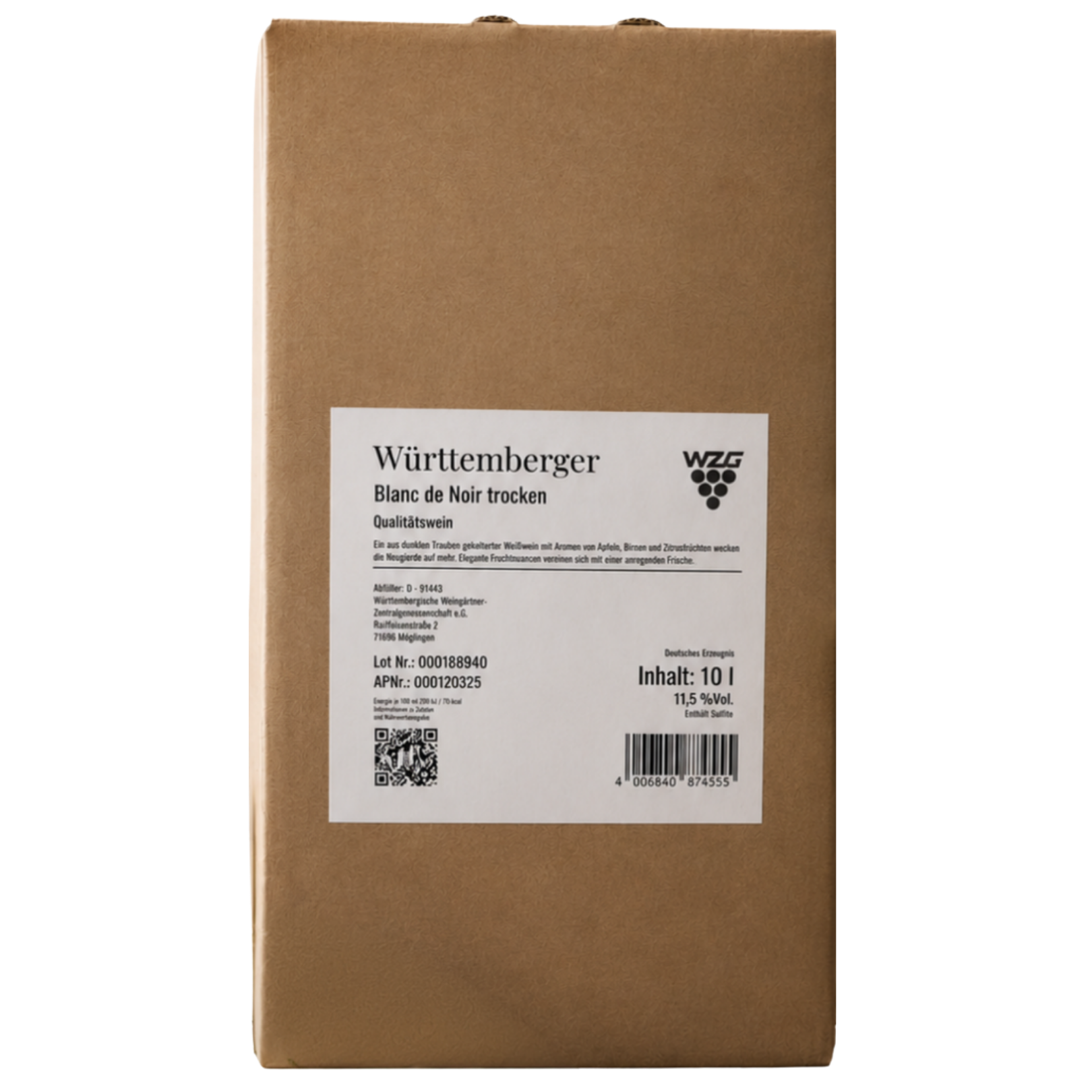 Blanc de Noir 10 Liter Bag in Box